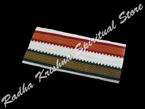 White Pure Cotton Thalapatti Angavastram